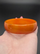 Load image into Gallery viewer, 1940s Orange Marbled Bakelite Bangle

