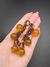 Load image into Gallery viewer, 1940s Apple Juice Bakelite and Celluloid Chain Bracelet
