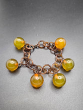 Load image into Gallery viewer, 1940s Apple Juice Bakelite and Celluloid Chain Bracelet
