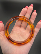 Load image into Gallery viewer, 1940s Inky Root Beer Bakelite Saucer Bangle A
