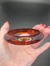 Load image into Gallery viewer, 1940s Inky Root Beer Bakelite Saucer Bangle B
