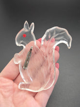 Load image into Gallery viewer, 1940s Rare Carved Lucite Squirrel Brooch
