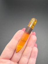 Load image into Gallery viewer, 1940s Apple Juice Confetti Bakelite Bullet Brooch
