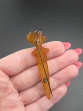 Load image into Gallery viewer, 1940s Statue Of Liberty Flame Bakelite Brooch
