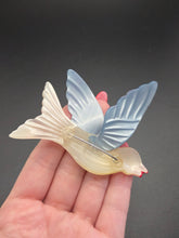 Load image into Gallery viewer, 1940s Nylon Coro Swallow Pastel Brooch
