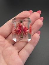 Load image into Gallery viewer, 1940s Pink Flower Unusal Reverse Carved Lucite Brooch
