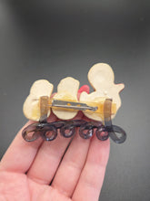 Load image into Gallery viewer, 1940s Rare Elzac Ceramic and Lucite Duck Brooch
