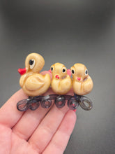 Load image into Gallery viewer, 1940s Rare Elzac Ceramic and Lucite Duck Brooch
