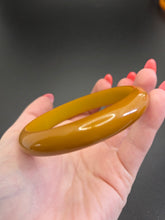 Load image into Gallery viewer, 1940s Dark Olive Green/Yellow Bangle
