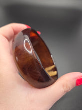 Load image into Gallery viewer, 1940s Inky Root Beer Chunky Bakelite Bangle
