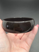 Load image into Gallery viewer, 1940s Chunky Dark Green Bakelite Bangle B
