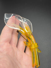 Load image into Gallery viewer, 1940s Huge Yellow Lucite Lily Brooch
