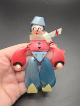 Load image into Gallery viewer, 1940s Coro Dutch Man Nylon Brooch
