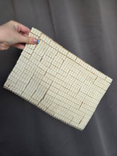 Load image into Gallery viewer, 1940s Rare Cream Tube Plasticflex Clutch Bag

