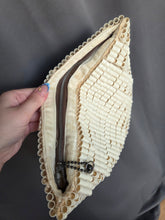 Load image into Gallery viewer, 1940s Rare Cream Tube Plasticflex Clutch Bag
