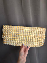 Load image into Gallery viewer, 1940s Rare Pale Yellow and Cream Plasticflex Clutch Bag
