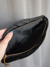 Load image into Gallery viewer, 1940s Black Corde Clutch Bag
