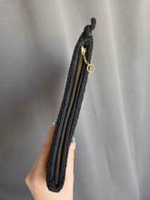 Load image into Gallery viewer, 1940s Black Crochet Clutch Bag
