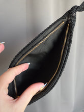 Load image into Gallery viewer, 1940s Black Crochet Clutch Bag
