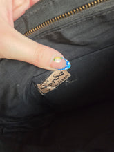 Load image into Gallery viewer, 1940s Black Corde Raised Pattern Bag
