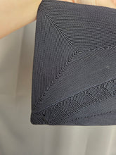 Load image into Gallery viewer, 1940s Navy Blue Corde Clutch Bag
