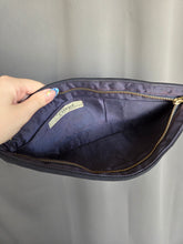 Load image into Gallery viewer, 1940s Navy Blue Corde Clutch Bag
