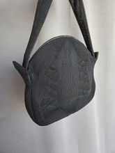 Load image into Gallery viewer, 1940s Black Unusual Shape Corde Bag
