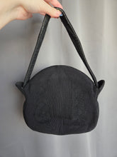 Load image into Gallery viewer, 1940s Black Unusual Shape Corde Bag
