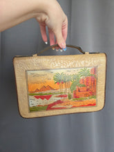 Load image into Gallery viewer, 1940s Orange/Beige Egyptian Tourist Bag

