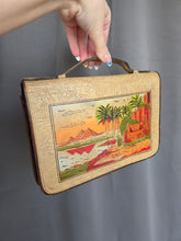 Load image into Gallery viewer, 1940s Orange/Beige Egyptian Tourist Bag
