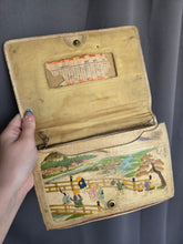 Load image into Gallery viewer, 1940s Japanese Tourist Clutch Bag With Celluloid Elephants
