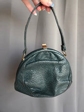 Load image into Gallery viewer, 1940s Dark Green Leather Bag
