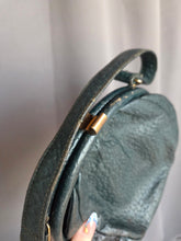 Load image into Gallery viewer, 1940s Dark Green Leather Bag
