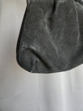 Load image into Gallery viewer, 1940s Black Suede Bag
