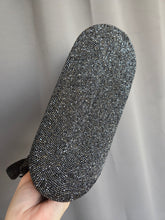 Load image into Gallery viewer, 1940s Black Beaded Box Bag With Frill

