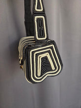 Load image into Gallery viewer, 1940s Black and White Telephone Cord Box Bag
