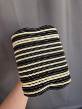 Load image into Gallery viewer, 1940s Black and White Telephone Cord Box Bag
