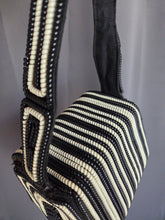 Load image into Gallery viewer, 1940s Black and White Telephone Cord Box Bag
