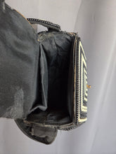 Load image into Gallery viewer, 1940s Black and White Telephone Cord Box Bag
