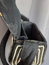 Load image into Gallery viewer, 1940s Black and White Telephone Cord Box Bag
