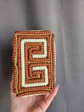 Load image into Gallery viewer, 1940s Rare Brown and White Telephone Cord Box Bag
