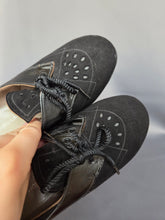 Load image into Gallery viewer, 1940s CC41 Black Patent Lace Up Shoes
