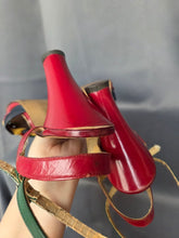 Load image into Gallery viewer, 1940s Rare Multicoloured Strappy Sandals
