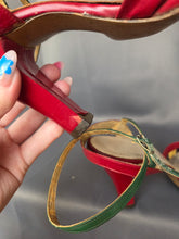Load image into Gallery viewer, 1940s Rare Multicoloured Strappy Sandals

