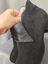 Load image into Gallery viewer, 1940s Black Fur and Suede Fur Lined Boots
