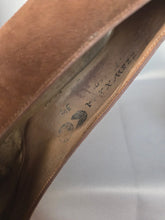 Load image into Gallery viewer, 1940s Dark Brown CC41 Suede Bow Shoes
