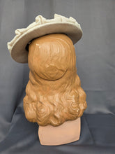 Load image into Gallery viewer, 1940s Off White Straw/Raffia Tilt Hat
