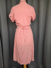 Load image into Gallery viewer, 1940s Red and White Stripe Dress
