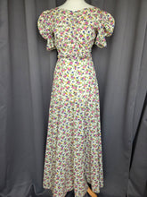 Load image into Gallery viewer, 1930s Rare Floral Garden Party Dress With Mutton Sleeves
