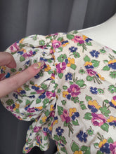 Load image into Gallery viewer, 1930s Rare Floral Garden Party Dress With Mutton Sleeves
